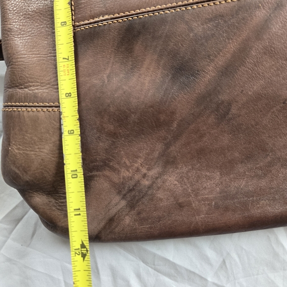 FRYE Brown Leather Women's Backpack - Picture 12 of 16